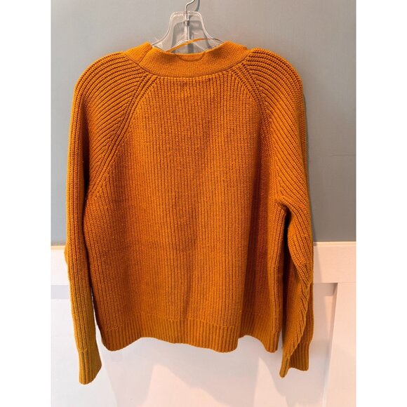 NWT Old Navy Shaker-stitch Cardigan in Mustard Yellow Womens Size Large - Picture 6 of 9